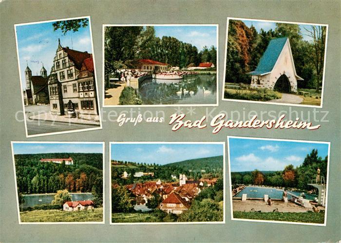 Bad Gandersheim Abteigiebel Seeterrassen Brunnenhaus Osterbergsee Schanze Freiba