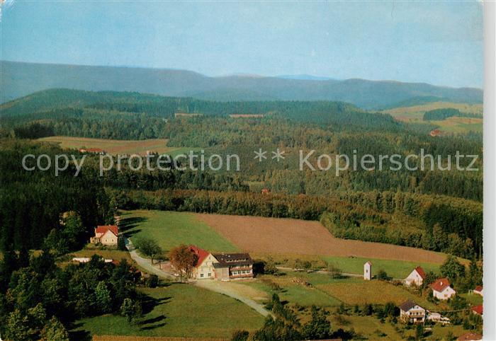 Tromm Odenwald Gasthaus Pension Zur schoenen Aussicht Fliegeraufnahme