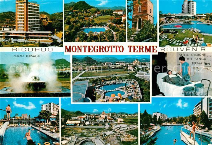 Montegrotto Terme Pozzo Termale Sotto Azione del Fango Schwimmbad Panorama