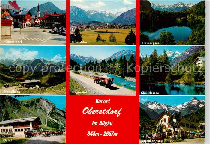 Oberstdorf mit Freibergsee Nebelhorn Birgsautal Christlessee Oytal Spielmannsau