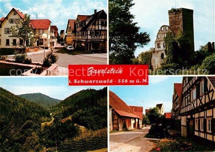 Zavelstein Ortsmotive Burgruine Panorama