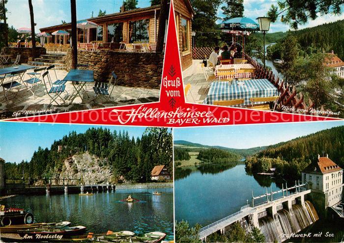 Hoellensteinsee Seerestaurant Terrasse Bootssteg Kraftwerk