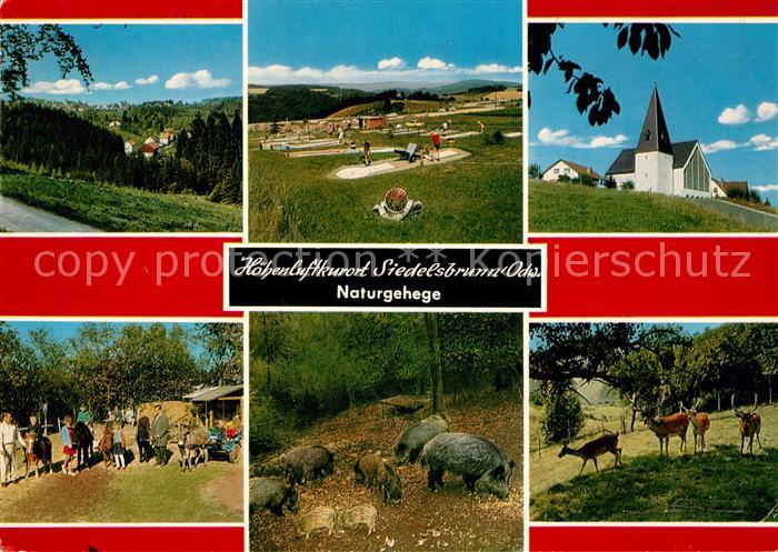 Siedelsbrunn Naturgehege Panorama Minigolf Kirche