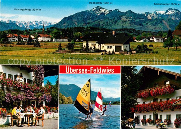 Feldwies Chiemsee Kaisergebirge Hochplatte Kampenwand Gasthof Windsurfer