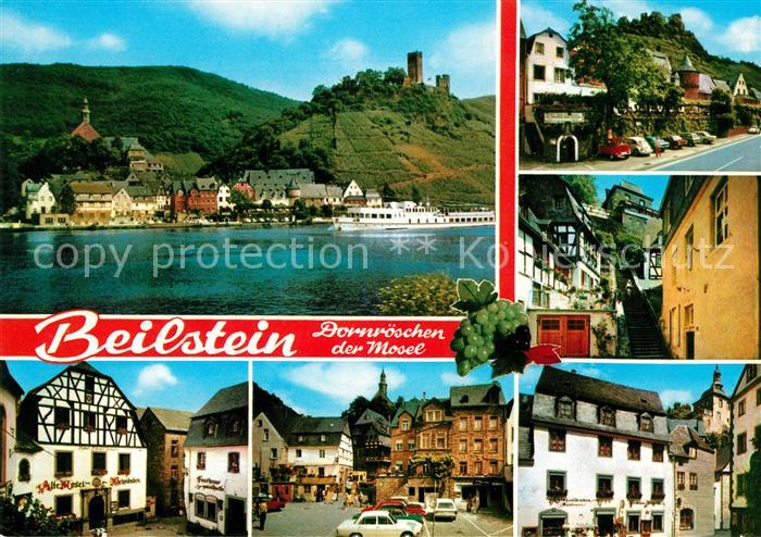 Beilstein Mosel Burg Moselpartie Alte Mosel Weinstuben Marktplatz