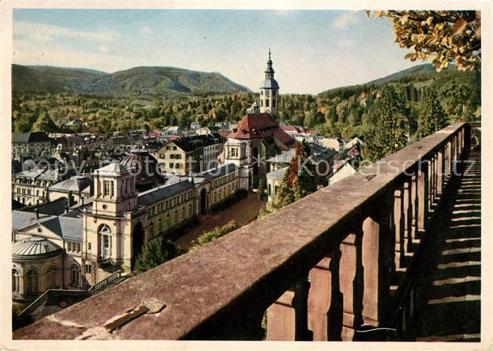 Baden-Baden Blick von der Schlossterrasse