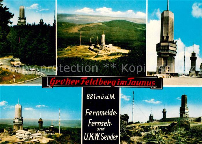 Grosser Feldberg Taunus Fernmelde Fernseh und UKW Sender Fliegeraufnahmen