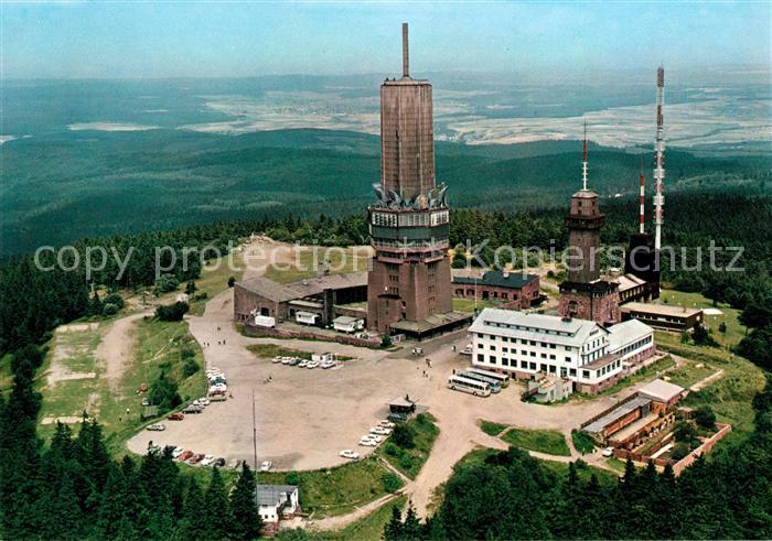 Grosser Feldberg Taunus Fernmelde Fernseh und UKW Sender Fliegeraufnahme