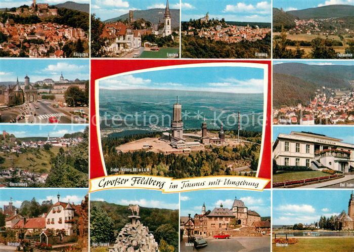 Grosser Feldberg Taunus Koenigstein Eppstein Kronberg Weilburg Obermiltenberg Gr