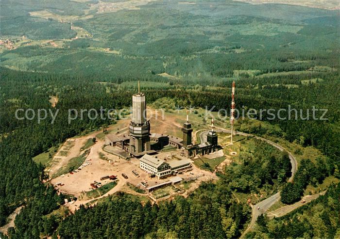 Grosser Feldberg Taunus Fernseh Fernmelde und UKW Sender Fliegeraufnahme