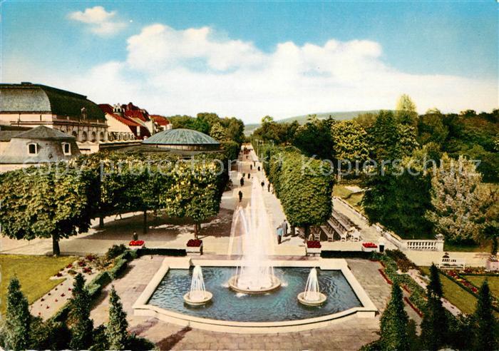 Bad Salzuflen Hauptallee mit Leuchtfontaene