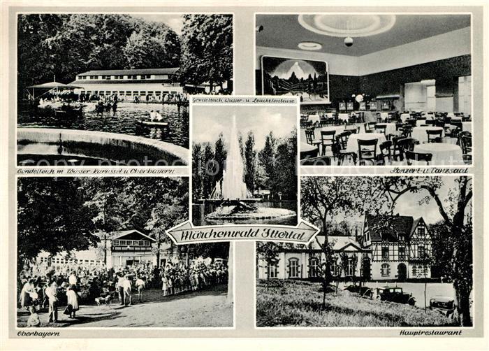 Solingen Maerchenwald Ittertal Gondelteich Konzert Tanzsaal Oberbayern Hauptrest