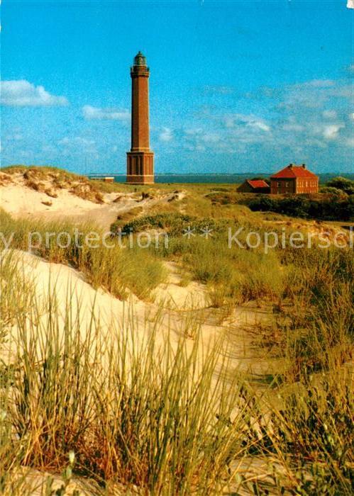 Norderney Nordseebad Duenen mit Leuchtturm
