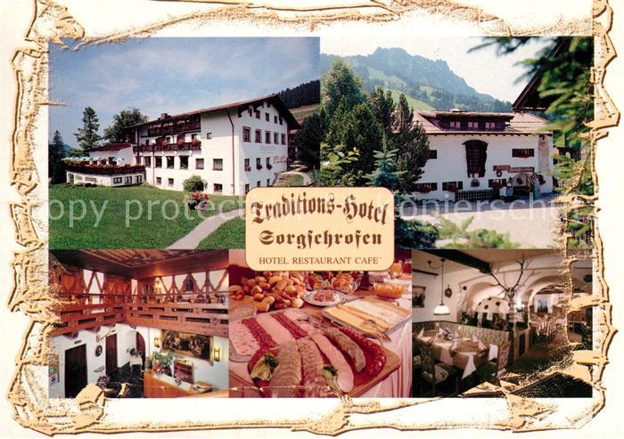 Jungholz Wertach Traditions Hotel Sorgschrofen Bueffet Gaststube
