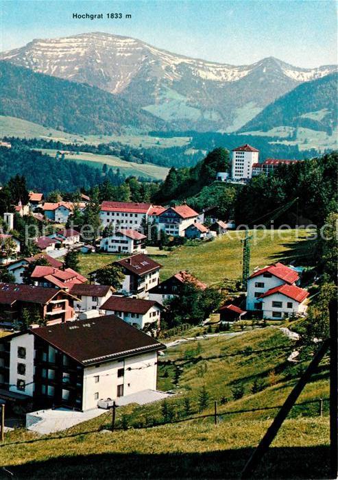 Oberstaufen Oberallgaeu Bayern mit Schlossberg Klinik und Hochgrat