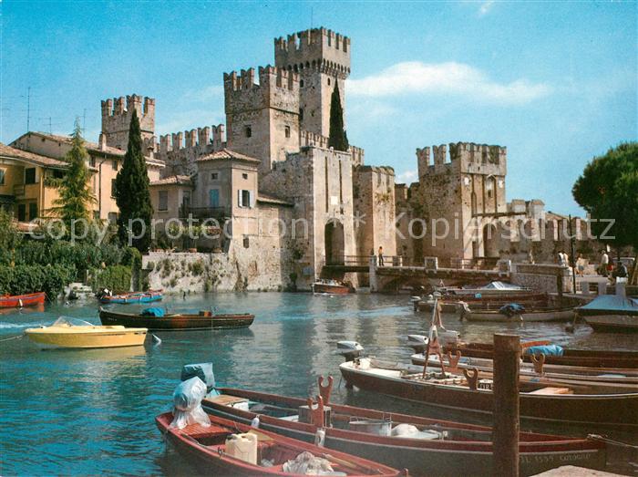 Sirmione Lago di Garda Bootshafen Kastell