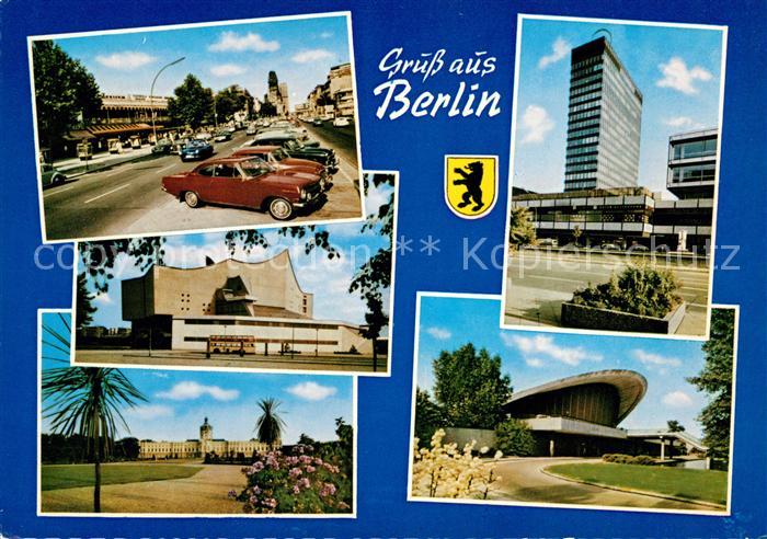 BERLIN  CITY Kurfuerstendamm Europa Center Philharmonie Schloss Charlottenburg K