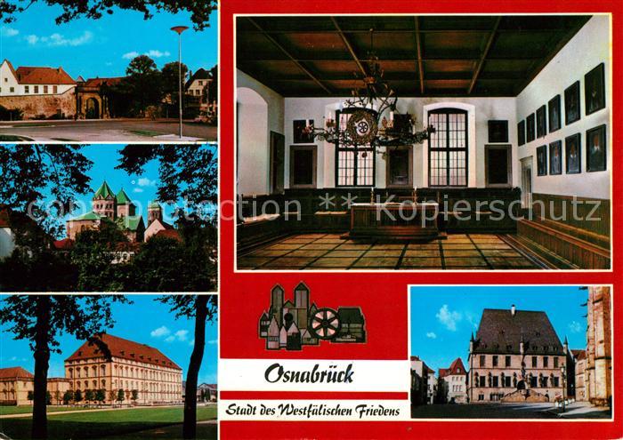 Osnabrueck Teilansichten Schloss Rathaus Saal