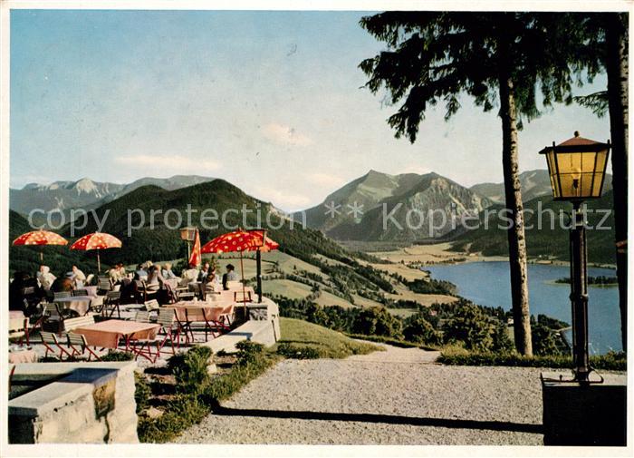 Schliersee Kurhotel Schliersbergalm Terrasse Brecherspitze