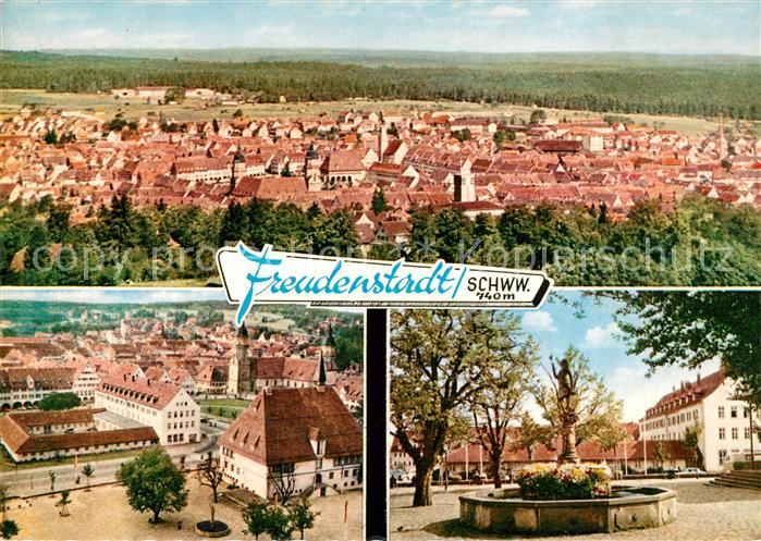 FREUDENSTADT BW Fliegeraufnahme Ortsansicht Brunnen