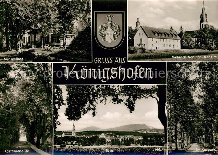 Koenigshofen Bad Mineralbad Melanchthon Schuelerheim Kastanienallee Panorama Im