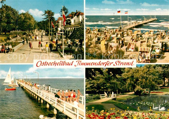 Timmendorfer Strand Promenade Strandpartie Seebruecke Schwanenteich