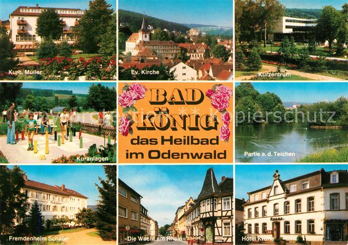 Bad Koenig Odenwald Kurhaus Mueller Ev Kirche Kurzentrum Kuranlagen Teiche Fremd
