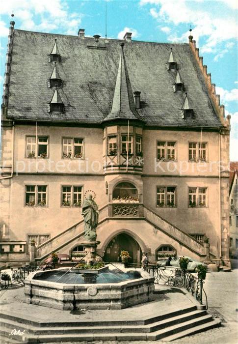 Volkach Rathaus Brunnen