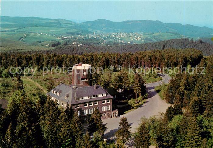 Winterberg Hochsauerland Fliegeraufnahme mit Gaststaette Kahler Asten