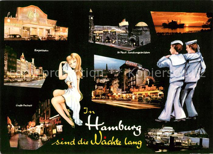 Hamburg Reeperbahn St Pauli Landungsbruecken Grosse Freiheit