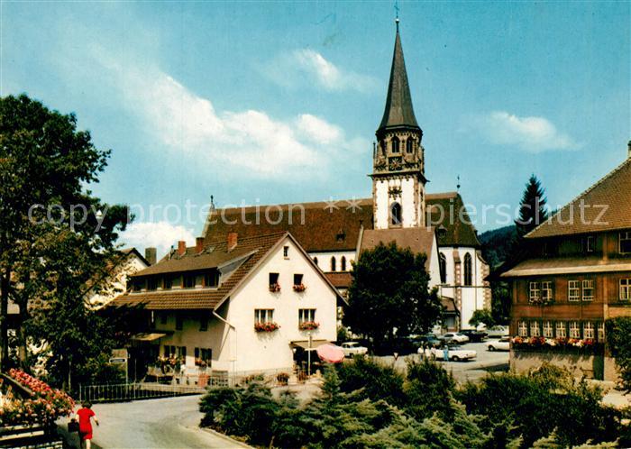 Glottertal Partie am Engel mit Kirche