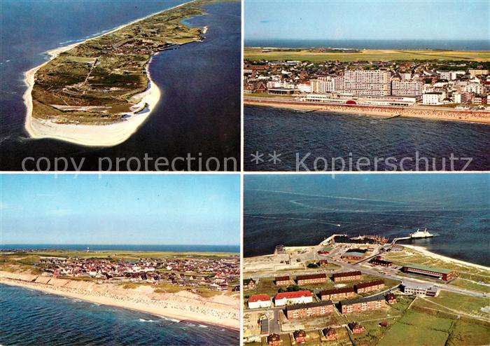 Insel Sylt Fliegeraufnahme Suedspitze mit Hoernum Westerland Wenningstedt Lister