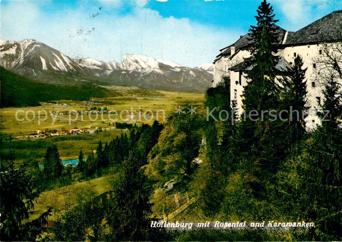 Hollenburg Kaernten mit Rosental und Karawanken