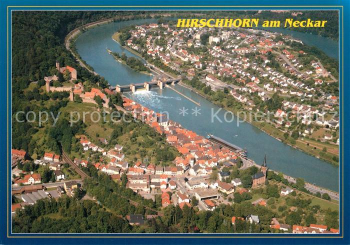 Hirschhorn Neckar Fliegeraufnahme