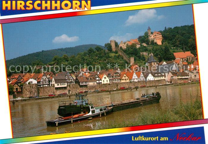 Hirschhorn Neckar Frachtschiff