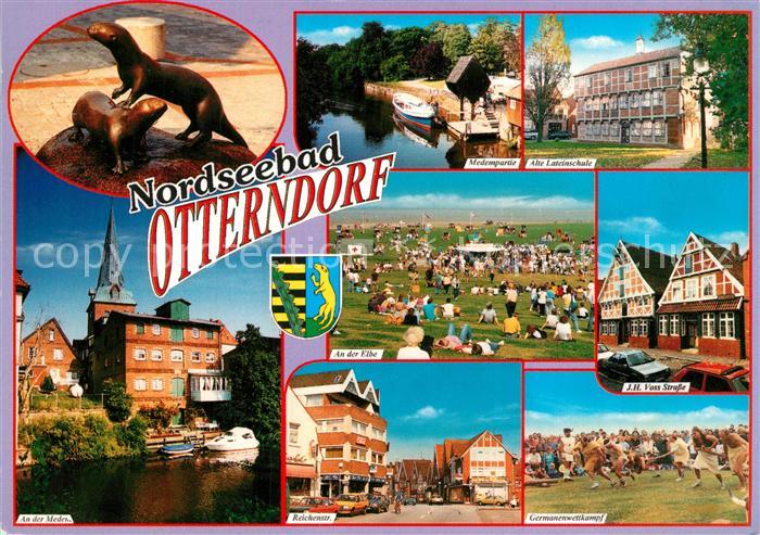 Otterndorf Niederelbe Reichenstrasse Alte Lateinschule Germanenwettkampf