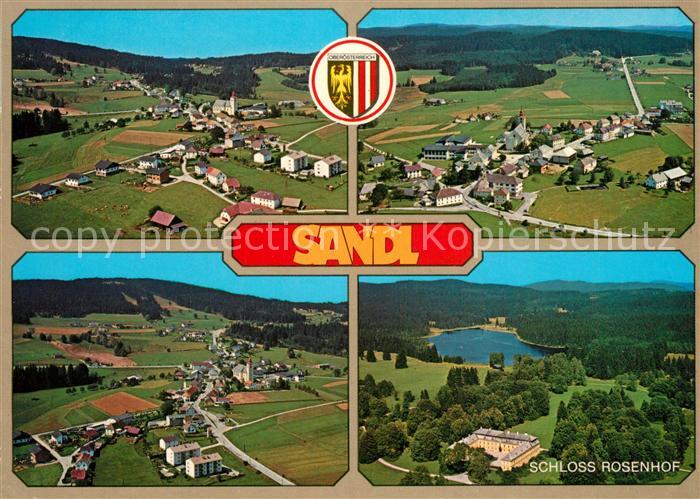 Sandl Schloss Rosenhof Fliegeraufnahme