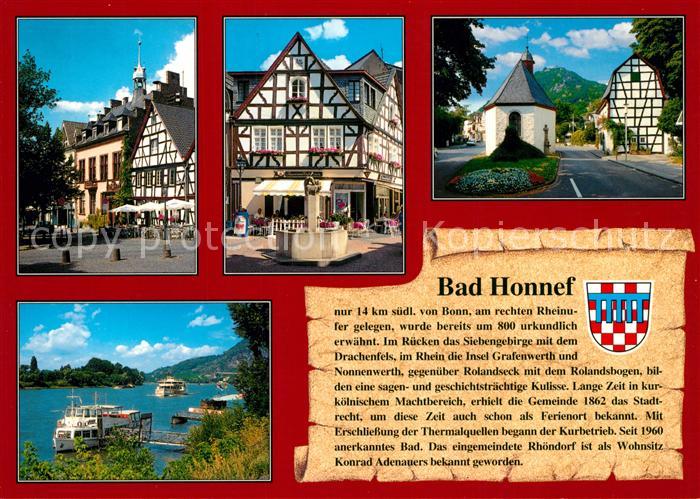 Bad Honnef Altes Rathaus Hauptstrasse Gnadenkapelle Drachenfels Grafenwerth
