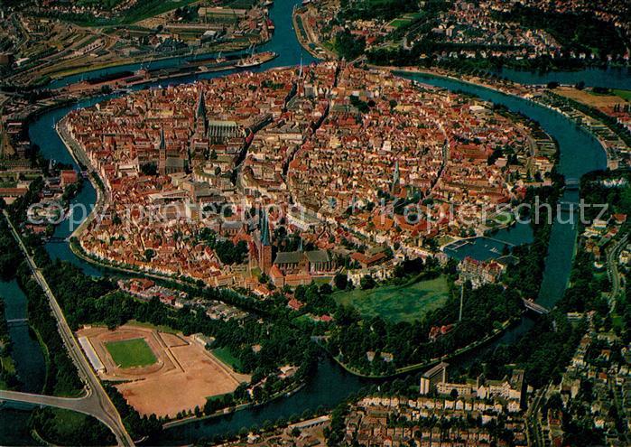 Luebeck Fliegeraufnahme