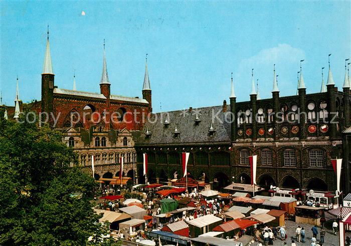 Luebeck Markt Rathaus