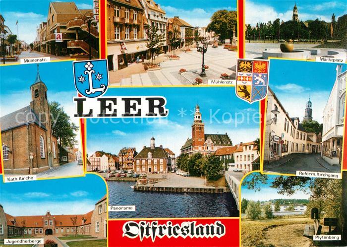Leer Ostfriesland Muehlenstrasse Marktplatz Jugendherberge Plytenberg