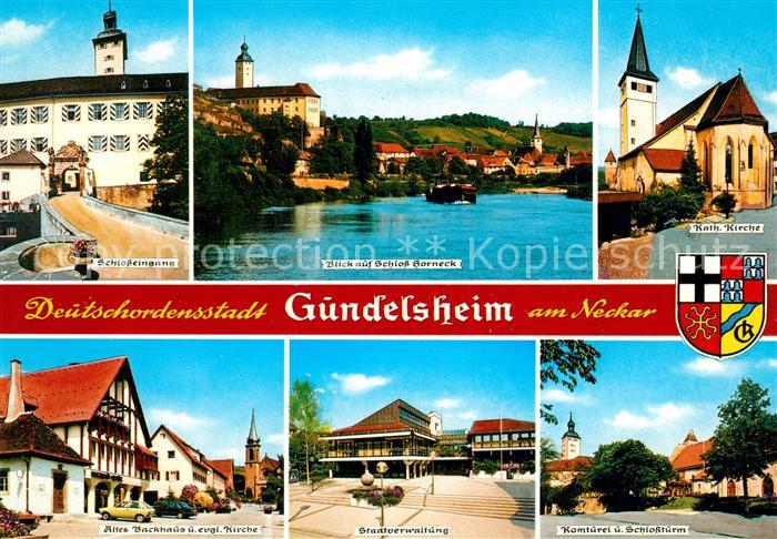 Gundelsheim Neckar Schloss Altes Backhaus Stadtverwaltung Komturei Kirche