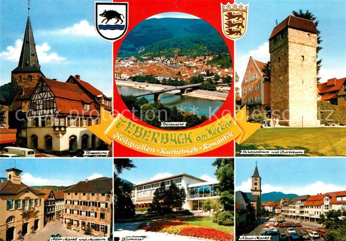 Eberbach Neckar Haspelturm Kurhaus Museum Kurzentrum Pulverturm