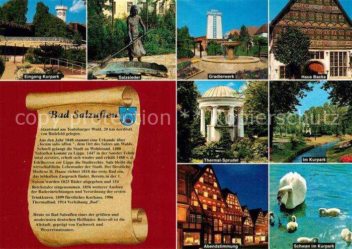 Bad Salzuflen Gradierwerk Haus Backs Salzsieder Thermal-Sprudel