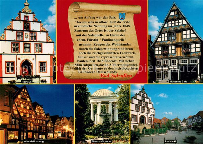 Bad Salzuflen Rathaus Museumscafe Thermal-Sprudel Markt