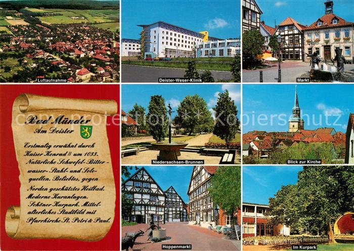 Bad Muender Deister-Weser-Klinik Fliegeraufnahme Hoppenmarkt