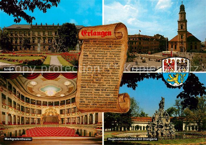 Erlangen Schloss Hugenottenplatz Markgrafentheater