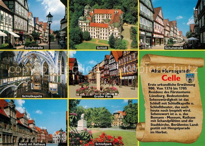 Celle Niedersachsen Schuhstrasse Schloss Grosser Plan Schlosskapelle