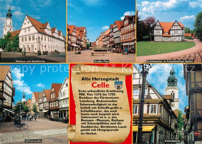 Celle Niedersachsen Rathaus Grosser Plan Kalandgasse Zoellnerstrasse