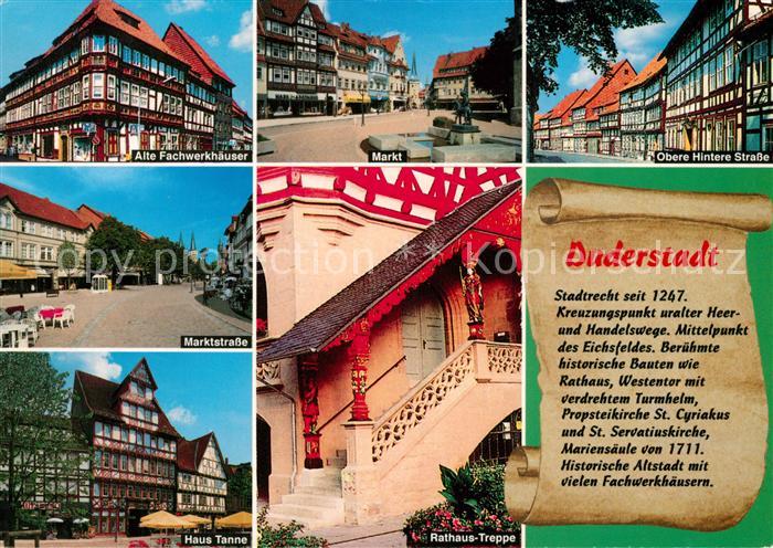 Duderstadt Marktstrasse Haus Tanne Obere Hintere Strasse Fachwerkhaeuser